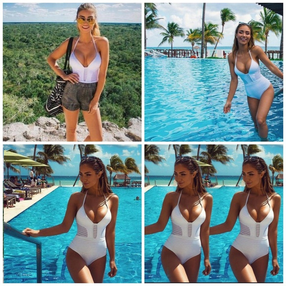 โSALEโ๐Christie Sexy One Piece Monokini WHITE S - Picture 7 of 8